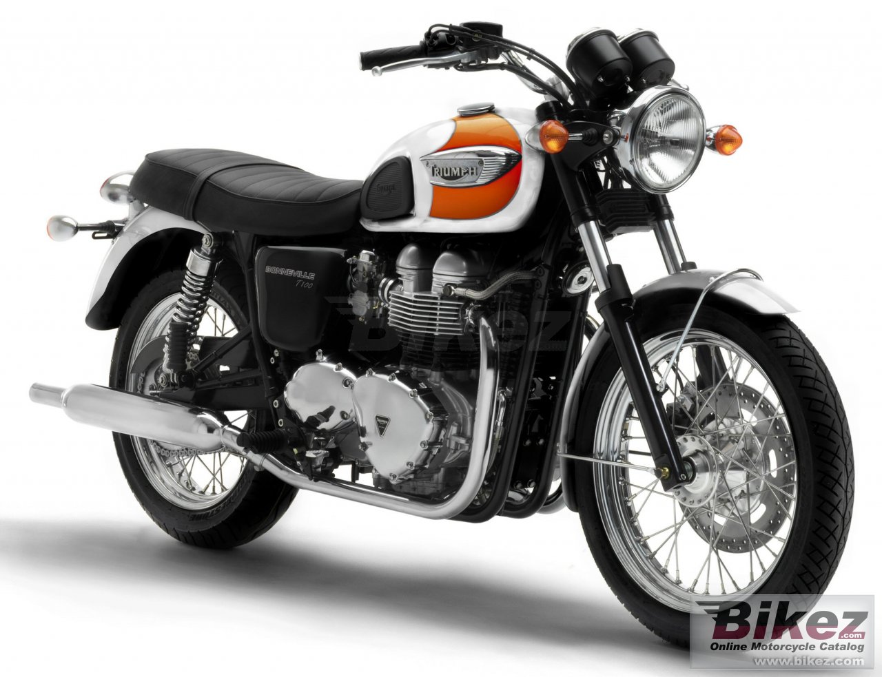 Big Triumph bonneville t 100 picture and wallpaper from Bikez.com